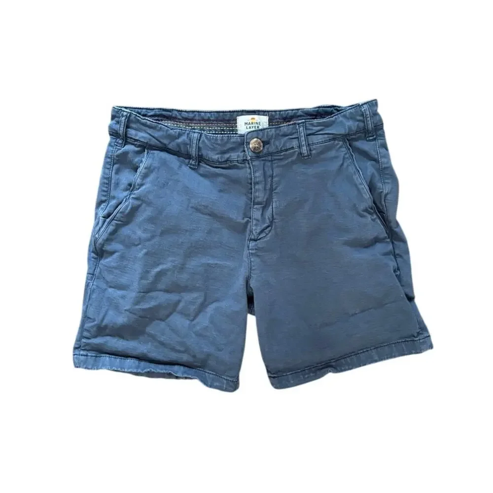 Marine Layer Dark Blue Chino Shorts Summer Casual